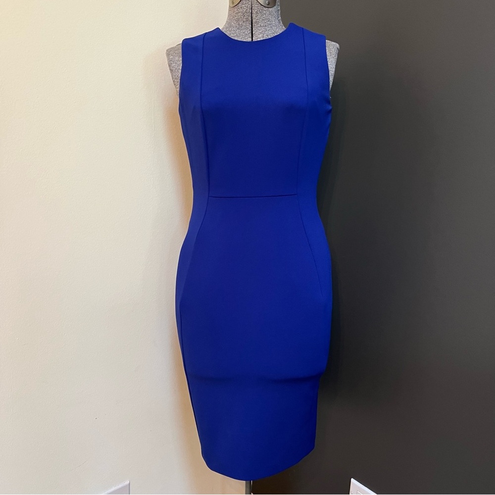 Calvin Klein Pencil Bodycon midi Dress with Back Zipper